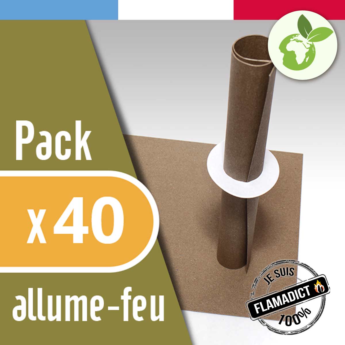 Pack Flamadict : lot de 40 allume-feux - FlaMagic ®