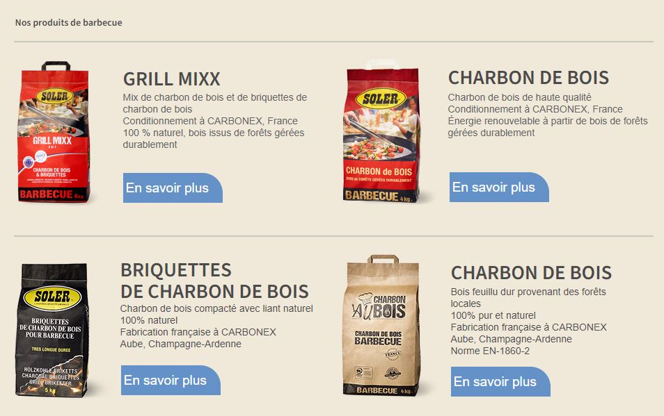 Charbon de bois, briquettes pour barbecue 100% naturels