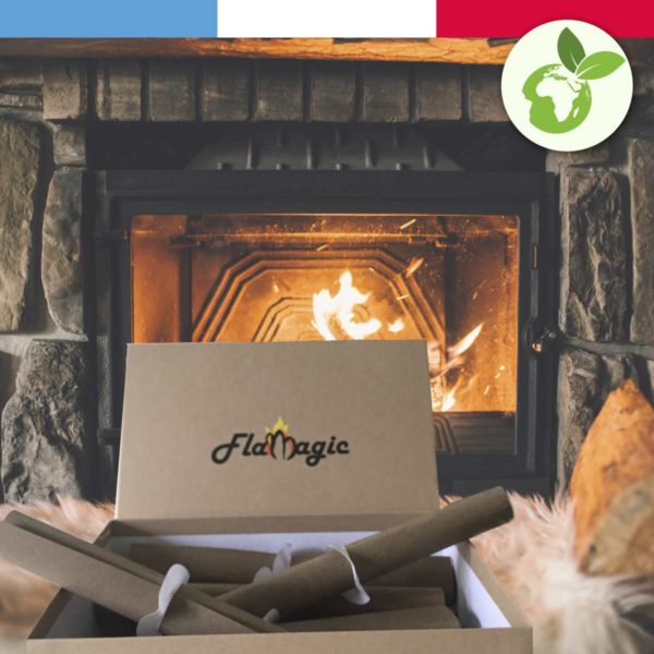 Boite d'allume feux écologiques Flamagic - décorative et rechargeable