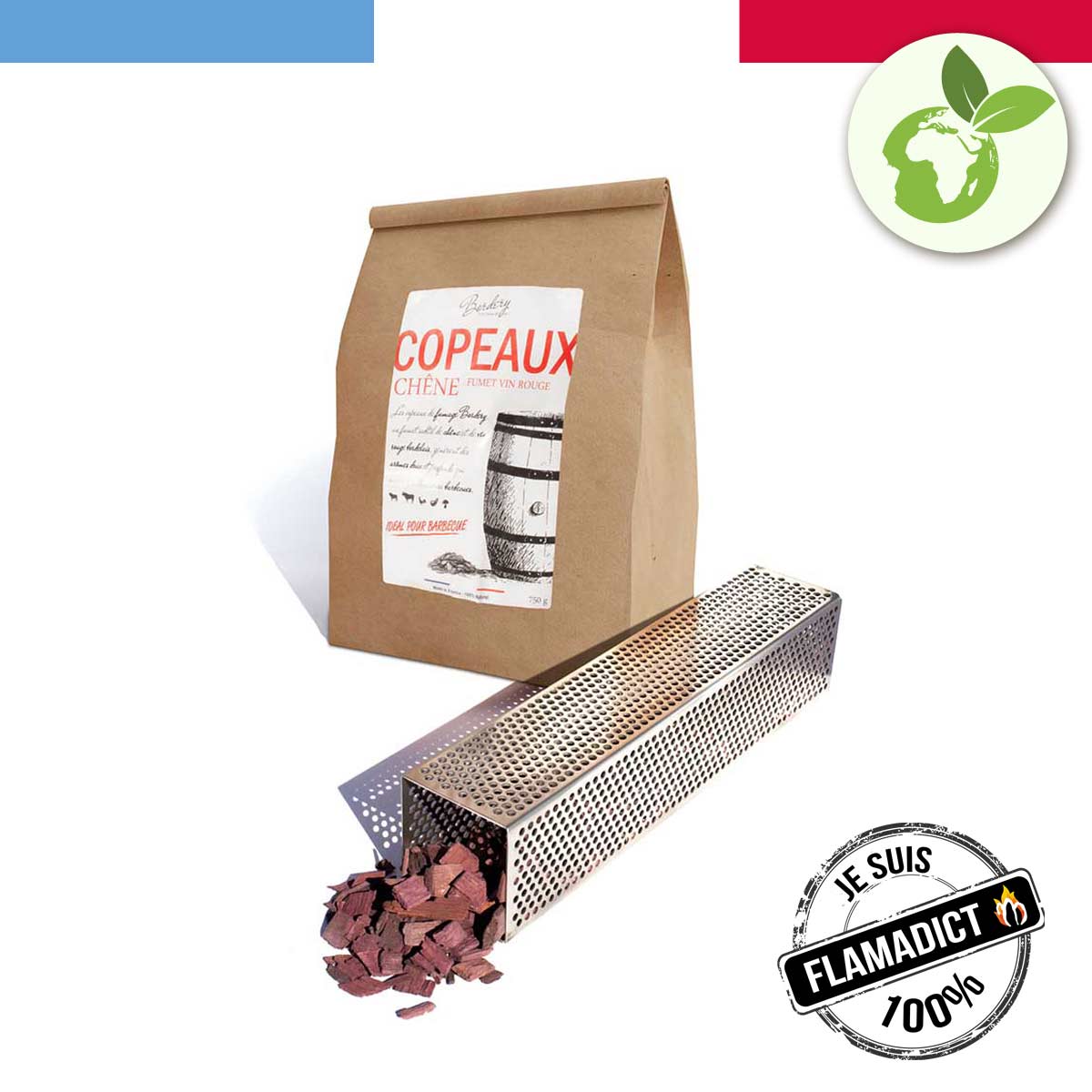 Kit de fumage pour barbecue fumoir et copeaux Flamagic