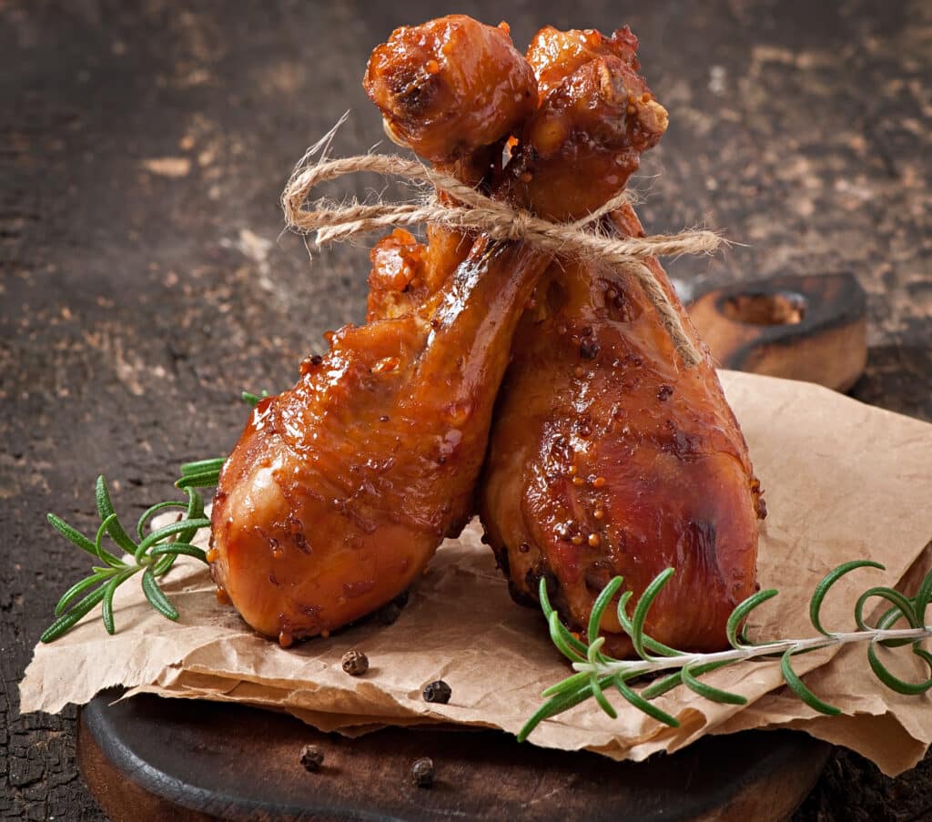 recette cuisses de poulet fumé à la texane. Fumage au barbecue à la maison